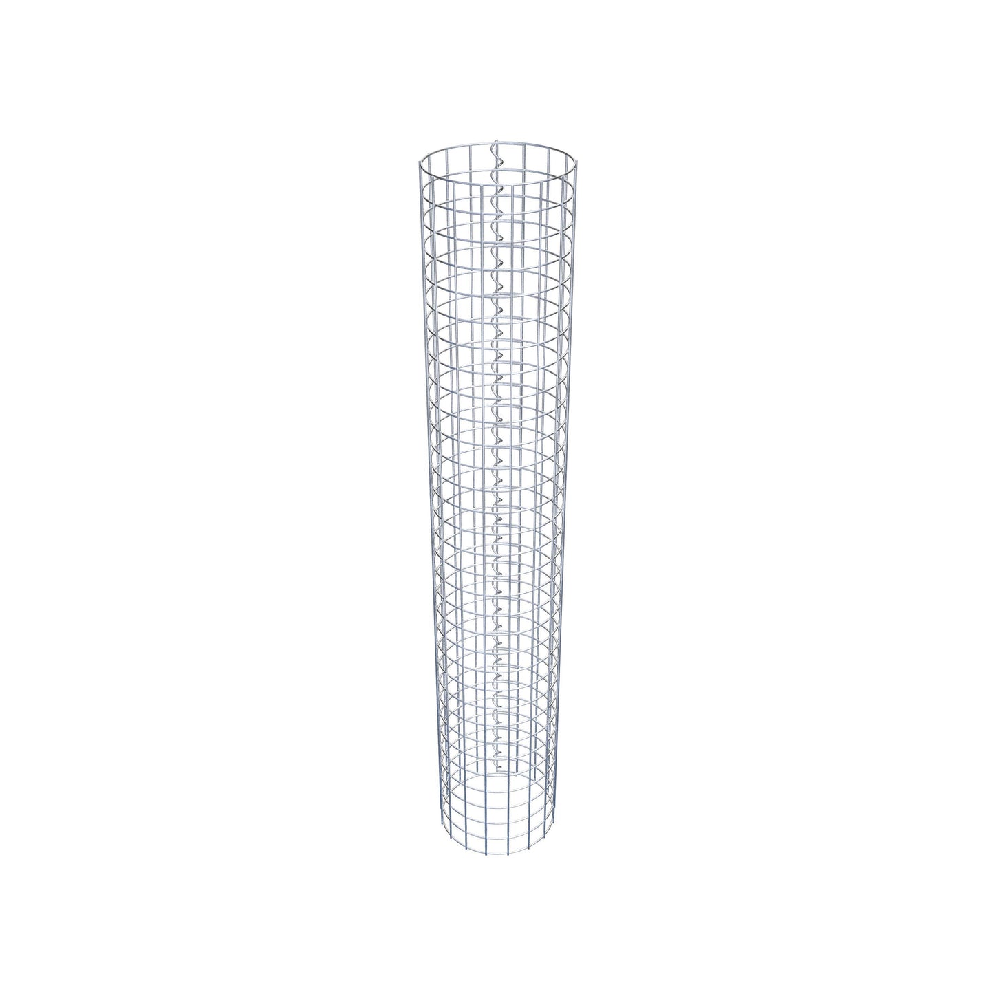 Columna de gaviones redonda 27 cm de diámetro, 160 cm de altura, malla 5 cm x 5 cm