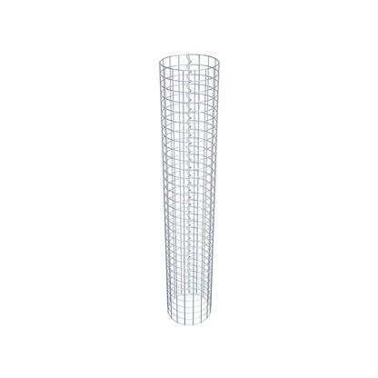 Columna de gaviones redonda 27 cm de diámetro, 160 cm de altura, malla 5 cm x 5 cm