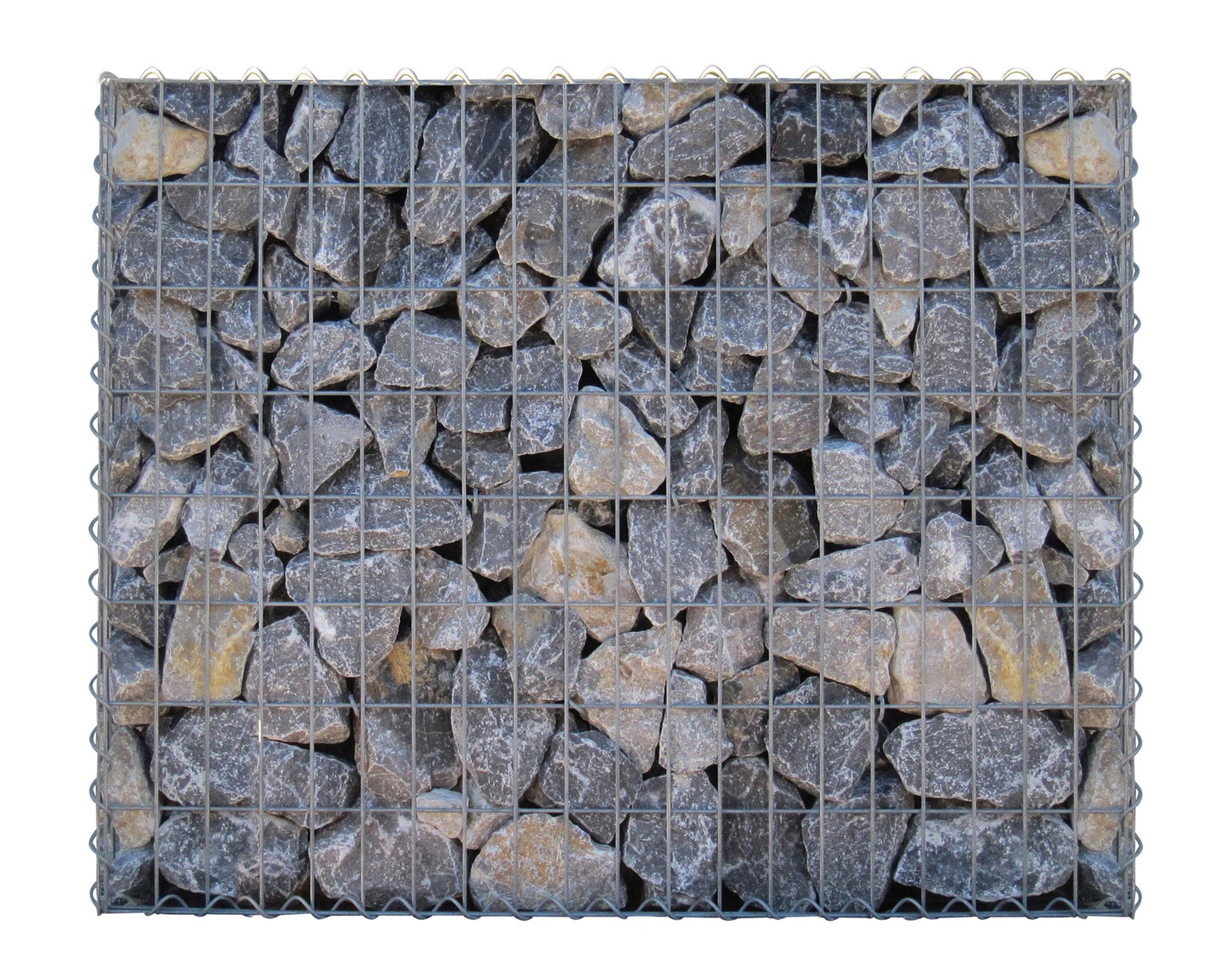 Gabião 100 cm x 80 cm x 30 cm (C x A x P), malhagem 5 cm x 10 cm, espiral