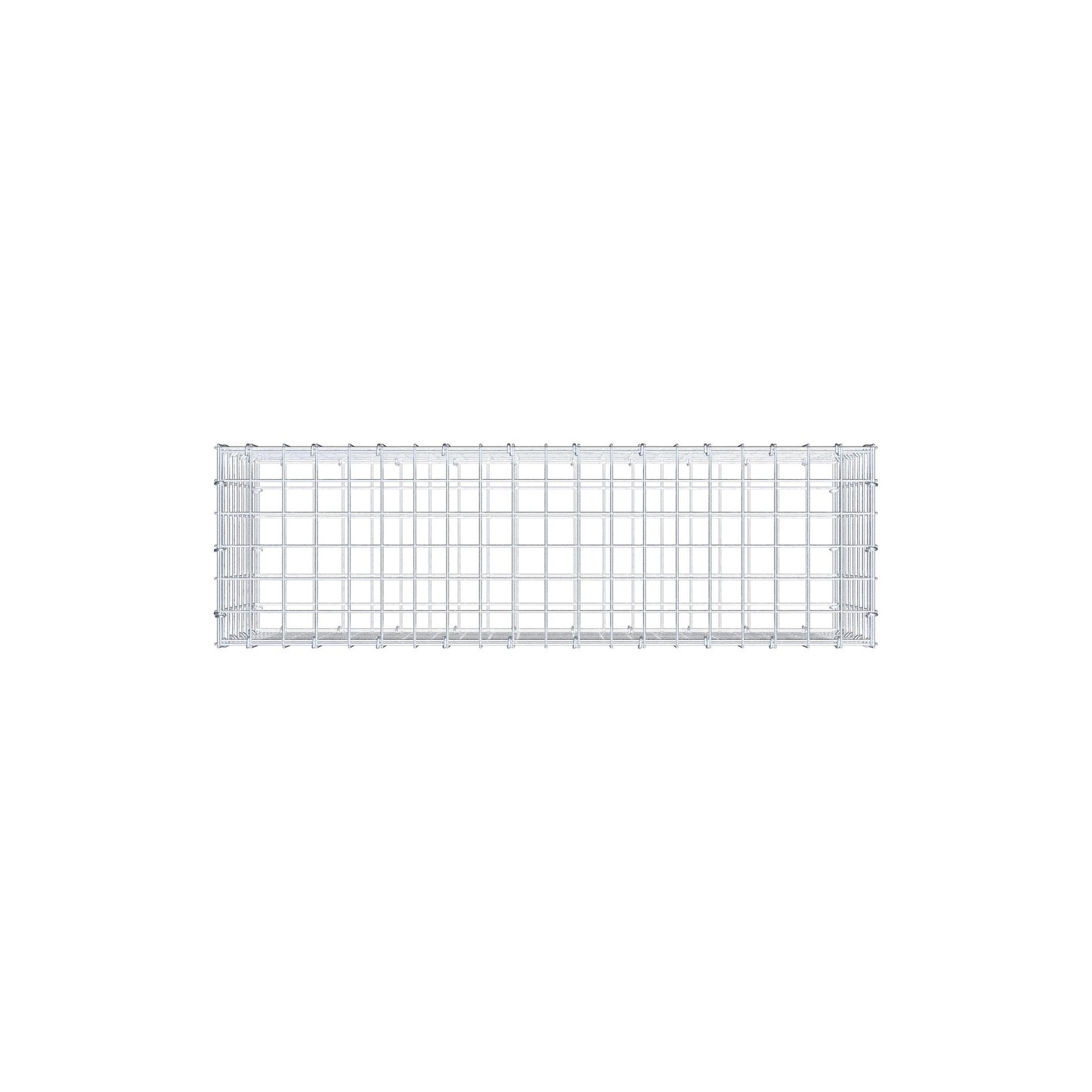 Gavión 100 cm x 40 cm x 30 cm (L x A x P), malla 5 cm x 5 cm, anillo en C