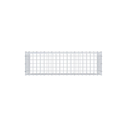 Gavión 100 cm x 40 cm x 30 cm (L x A x P), malla 5 cm x 5 cm, anillo en C