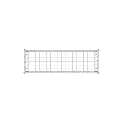 Opvokset gabion type 3 100 cm x 40 cm x 30 cm (L x H x D), maskestørrelse 5 cm x 10 cm, spiral