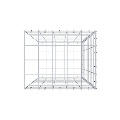 Anbaugabione Typ 2 100 cm x 50 cm x 40 cm (L x H x T), Maschenweite 10 cm x 10 cm, C-Ring