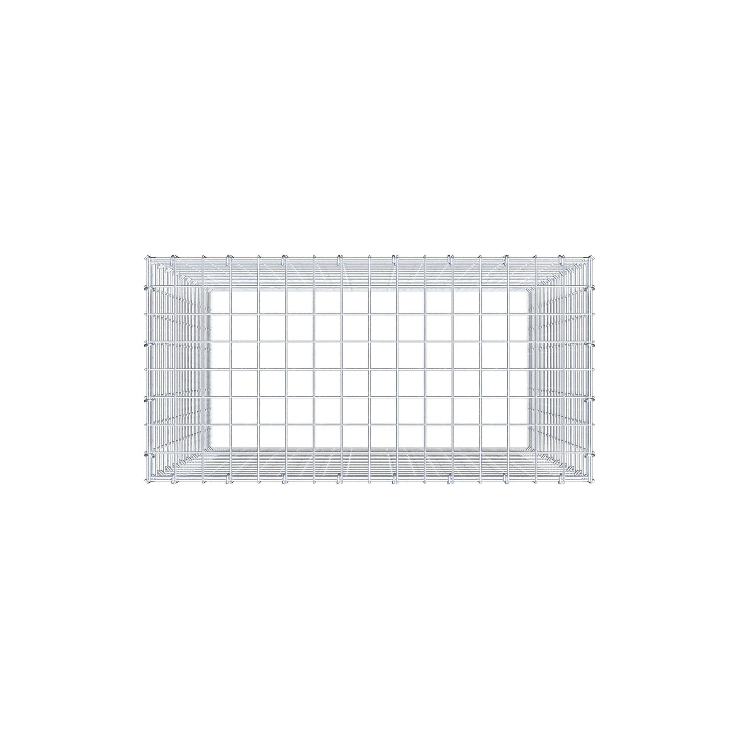 Gavión complementario de tipo 3 100 cm x 80 cm x 40 cm (L x A x P), malla 5 cm x 5 cm, anillo en C