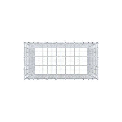 Gavión complementario de tipo 3 100 cm x 80 cm x 40 cm (L x A x P), malla 5 cm x 5 cm, anillo en C