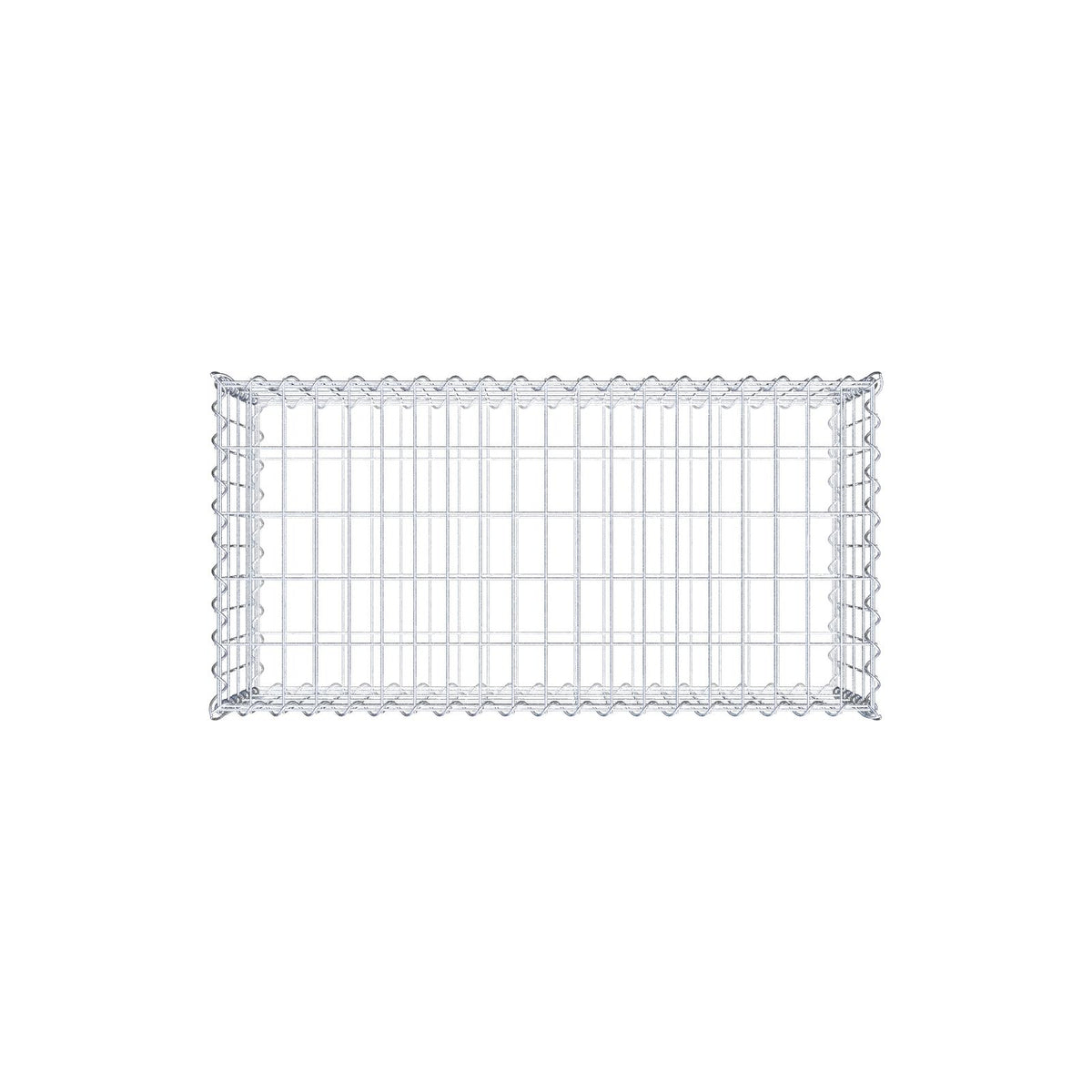 Gabione 100 cm x 40 cm x 50 cm (L x H x T), Maschenweite 5 cm x 10 cm, Spirale
