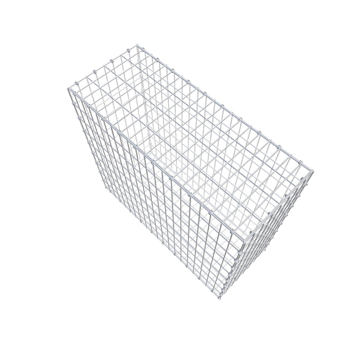 Gabbione 100 cm x 90 cm x 40 cm (L x H x P), maglia 5 x 10 cm, anello a spirale