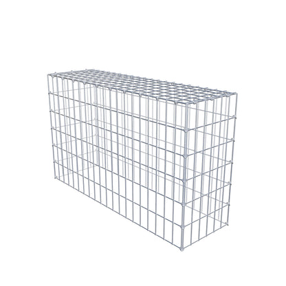 Gavión complementario de tipo 3 100 cm x 60 cm x 30 cm (L x A x P), malla 5 cm x 10 cm, anillo en C