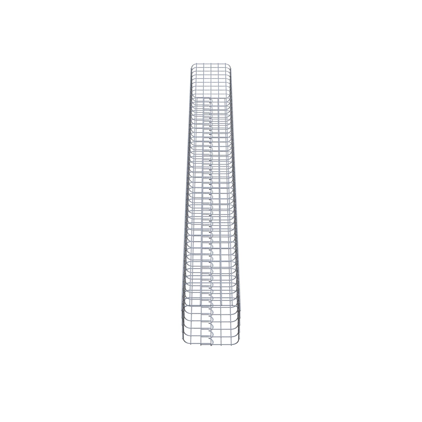 Columna de gaviones angular 27 cm x 27 cm, 230 cm de altura, MW 5 cm x 5 cm