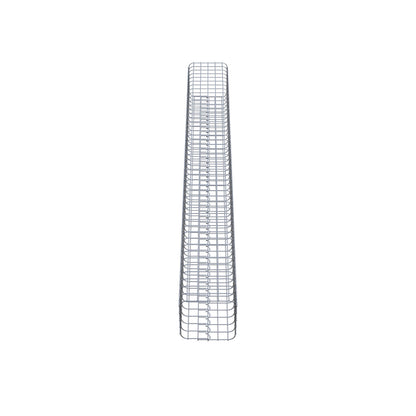 Columna de gaviones angular 27 cm x 27 cm, 230 cm de altura, MW 5 cm x 5 cm
