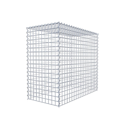 Gabião Tipo 3 100 cm x 90 cm x 50 cm (C x A x P), malhagem 5 cm x 5 cm, espiral