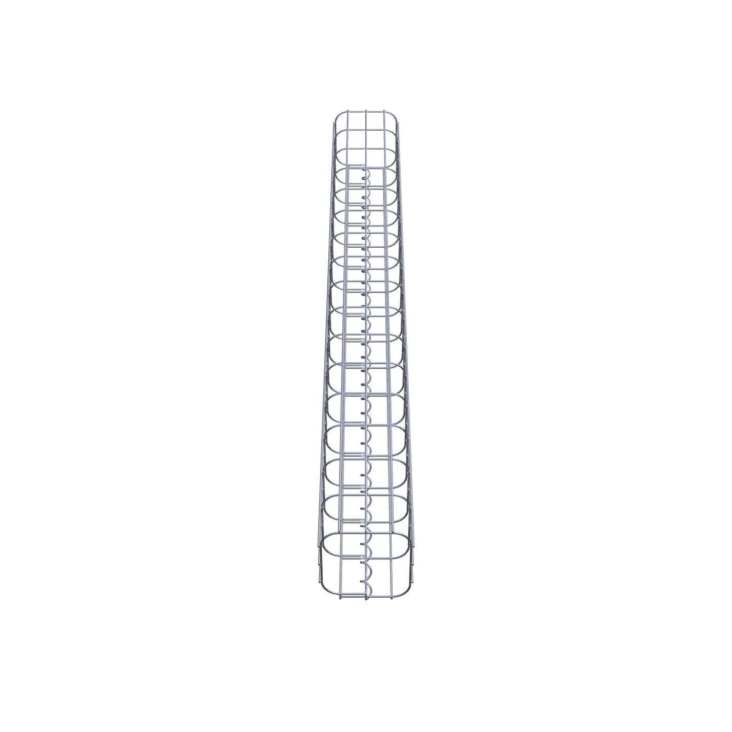 Gabionensäule eckig 17 cm x 17 cm, 160 cm Höhe, MW 5 cm x 10 cm