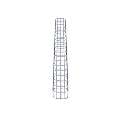 Gabionensäule eckig 17 cm x 17 cm, 160 cm Höhe, MW 5 cm x 10 cm