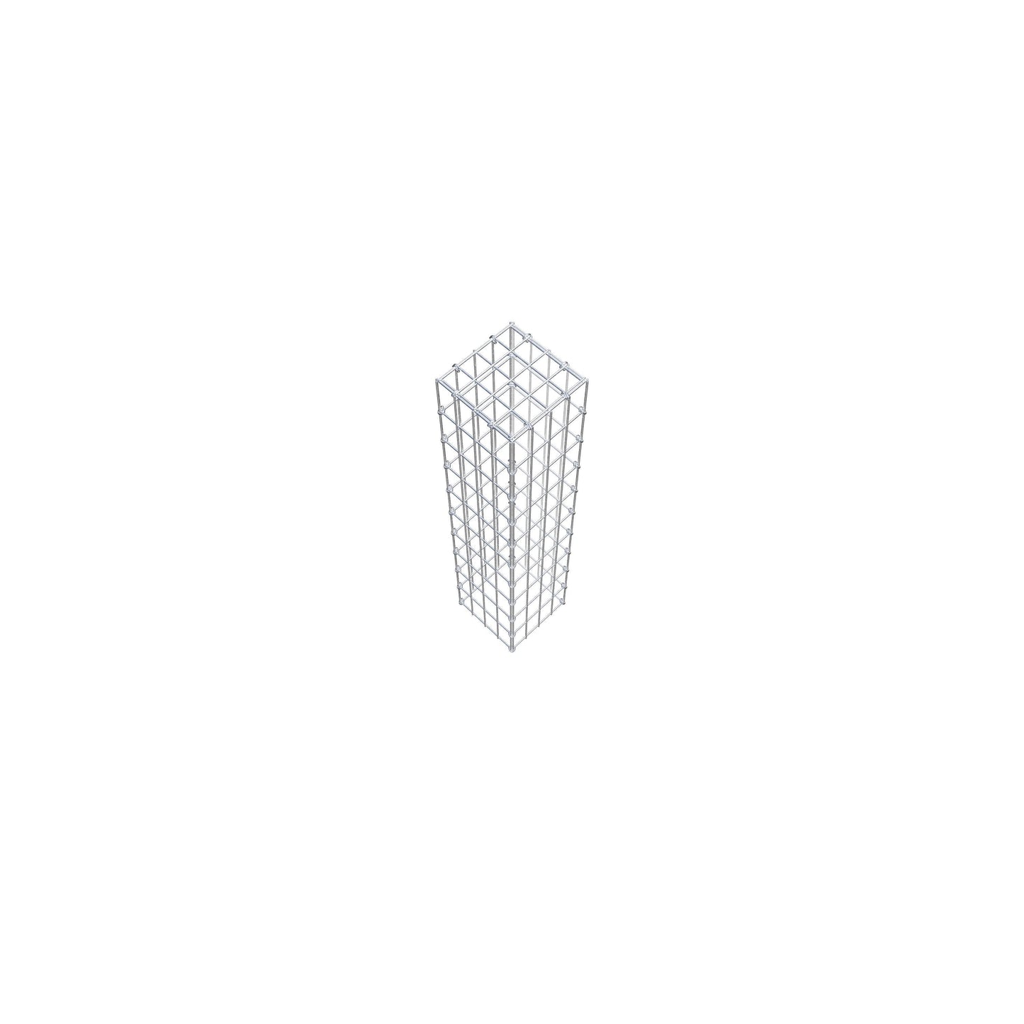 Mounted gabion type 3 100 cm x 20 cm x 20 cm (L x H x D), mesh size 5 cm x 10 cm, C-ring