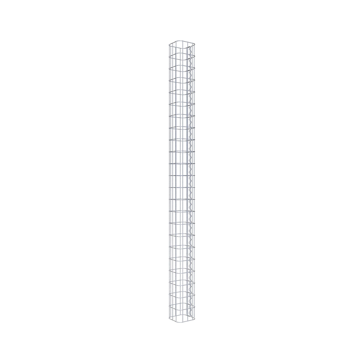 Columna de gaviones cuadrada 17 cm x 17 cm, 230 cm de altura, MW 5 cm x 10 cm