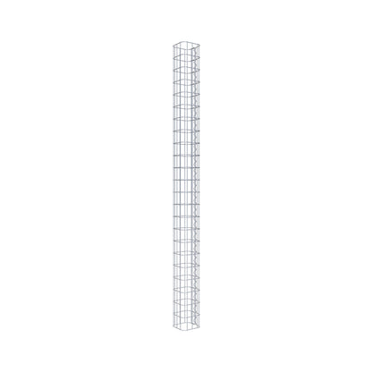 Columna de gaviones cuadrada 17 cm x 17 cm, 230 cm de altura, MW 5 cm x 10 cm