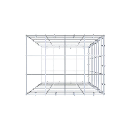 Fourche rapportée type 2 80 cm x 40 cm x 30 cm (L x H x P), mailles 10 cm x 10 cm, anneau C