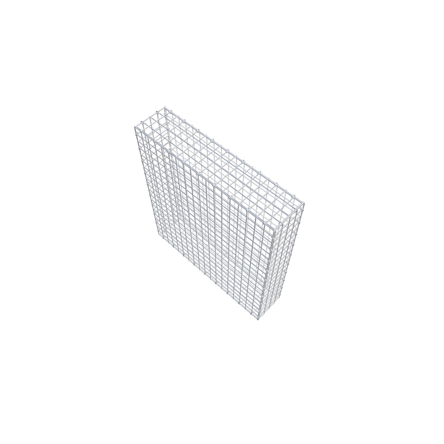 Gavión 100 cm x 90 cm x 20 cm (L x A x P), luz de malla 5 cm x 5 cm, anillo en C