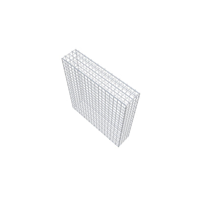 Gavión 100 cm x 90 cm x 20 cm (L x A x P), luz de malla 5 cm x 5 cm, anillo en C