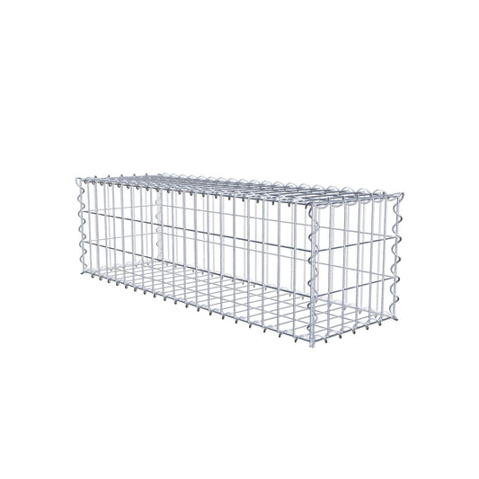Gabion 100 cm x 30 cm x 30 cm (L x H x D), maskestørrelse 5 cm x 10 cm, spiral