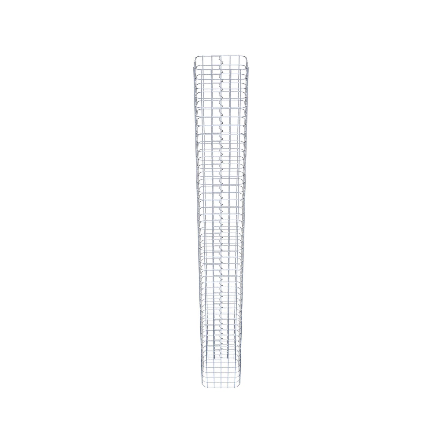 Columna de gaviones angular 27 cm x 27 cm, 230 cm de altura, MW 5 cm x 5 cm