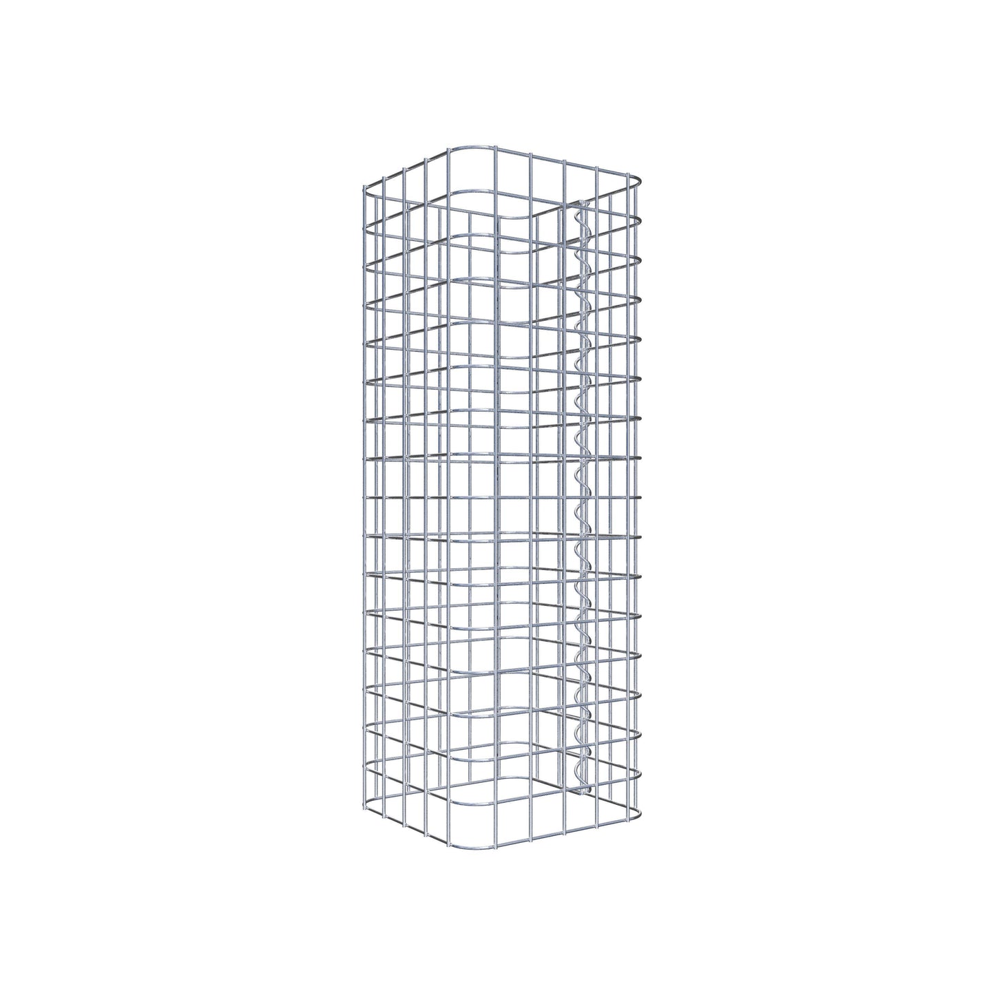 Colonna di gabbioni angolare 27 cm x 27 cm, altezza 80 cm, MW 5 cm x 5 cm