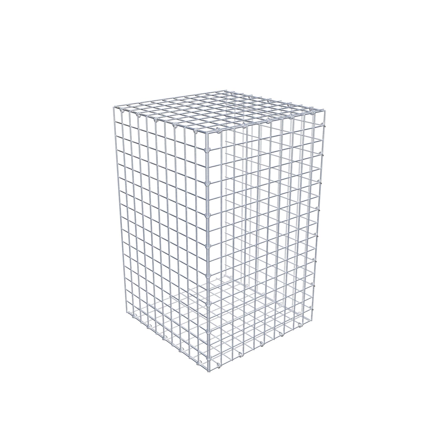 Opzetpaal type 2 80 cm x 50 cm x 50 cm (L x H x D), maaswijdte 5 cm x 5 cm, C-ring