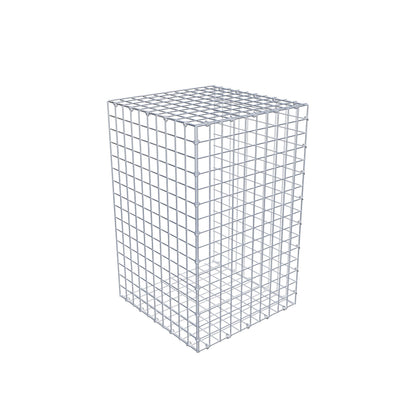 Opzetpaal type 2 80 cm x 50 cm x 50 cm (L x H x D), maaswijdte 5 cm x 5 cm, C-ring