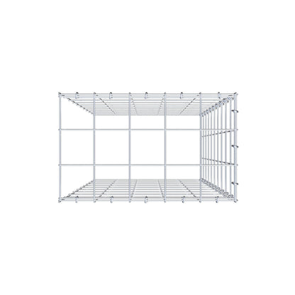 Gabbione aggiuntivo tipo 4 100 cm x 50 cm x 30 cm (L x H x P), maglia 10 cm x 10 cm, anello a C