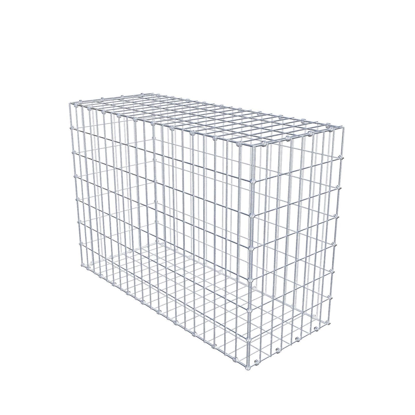 Gabbione 100 cm x 70 cm x 40 cm (L x H x P), maglia 5 x 10 cm, anello a spirale