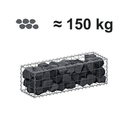Gabion 100 cm x 30 cm x 30 cm (L x H x P), mailles 10 cm x 10 cm, spirale