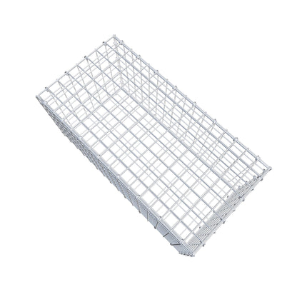 Gavión 80 cm x 40 cm x 40 cm (L x A x P), malla 5 cm x 5 cm, anillo en C