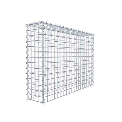 Gavión complementario tipo 3 100 cm x 70 cm x 20 cm (L x A x P), malla 5 cm x 5 cm, espiral