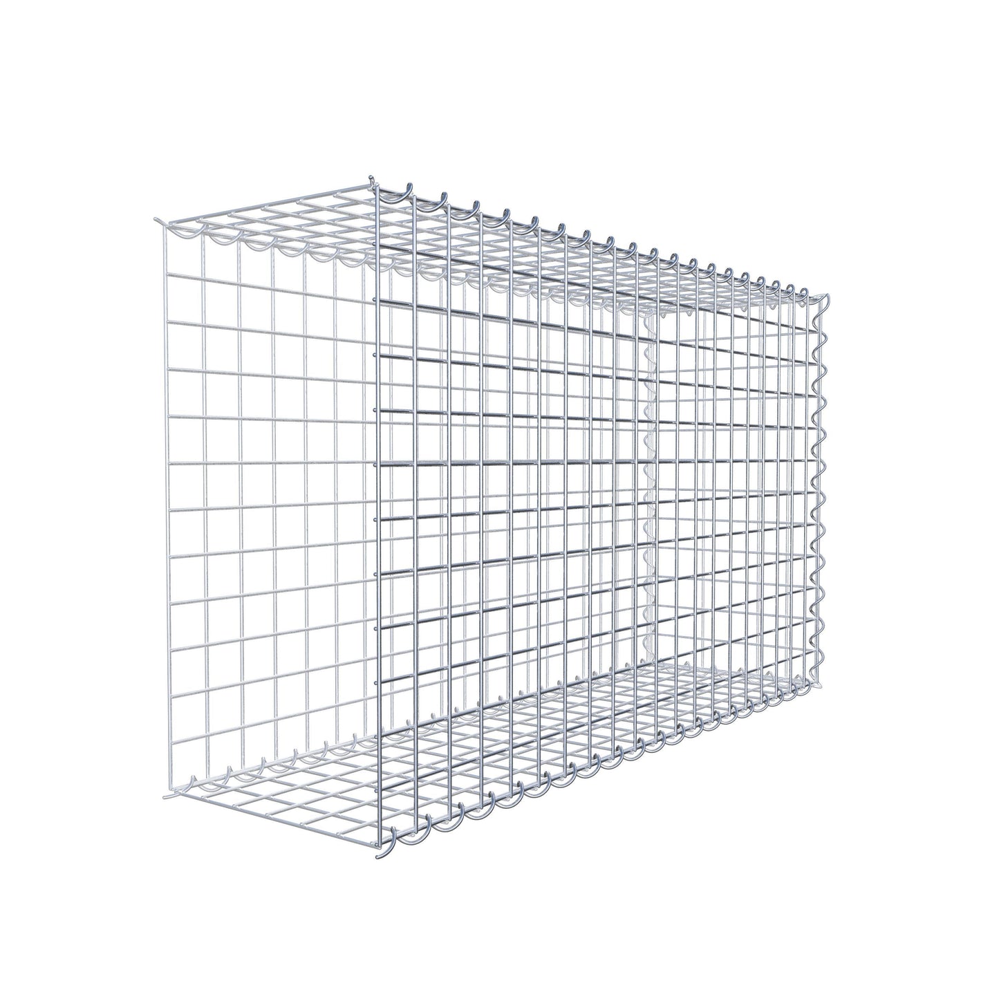 Anbaugabione Typ 2 100 cm x 60 cm x 30 cm (L x H x T), Maschenweite 5 cm x 5 cm, Spirale