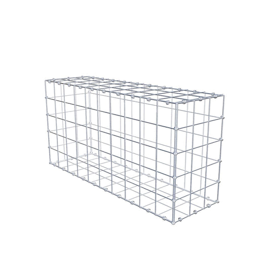 Gabion 100 cm x 50 cm x 30 cm (L x H x D), mesh size 10 x 10 cm, spiral ring