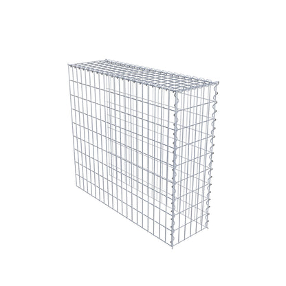 Opvokset gabion type 4 100 cm x 90 cm x 30 cm (L x H x D), maskestørrelse 5 cm x 10 cm, spiral