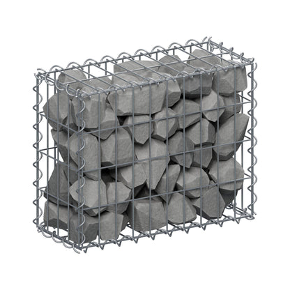 Gabion 50 cm x 40 cm x 20 cm (L x H x D), mesh size 5 cm x 10 cm, spiral