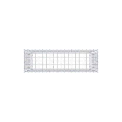Monteret gabion type 3 100 cm x 90 cm x 30 cm (L x H x D), maskestørrelse 5 cm x 10 cm, C-ring
