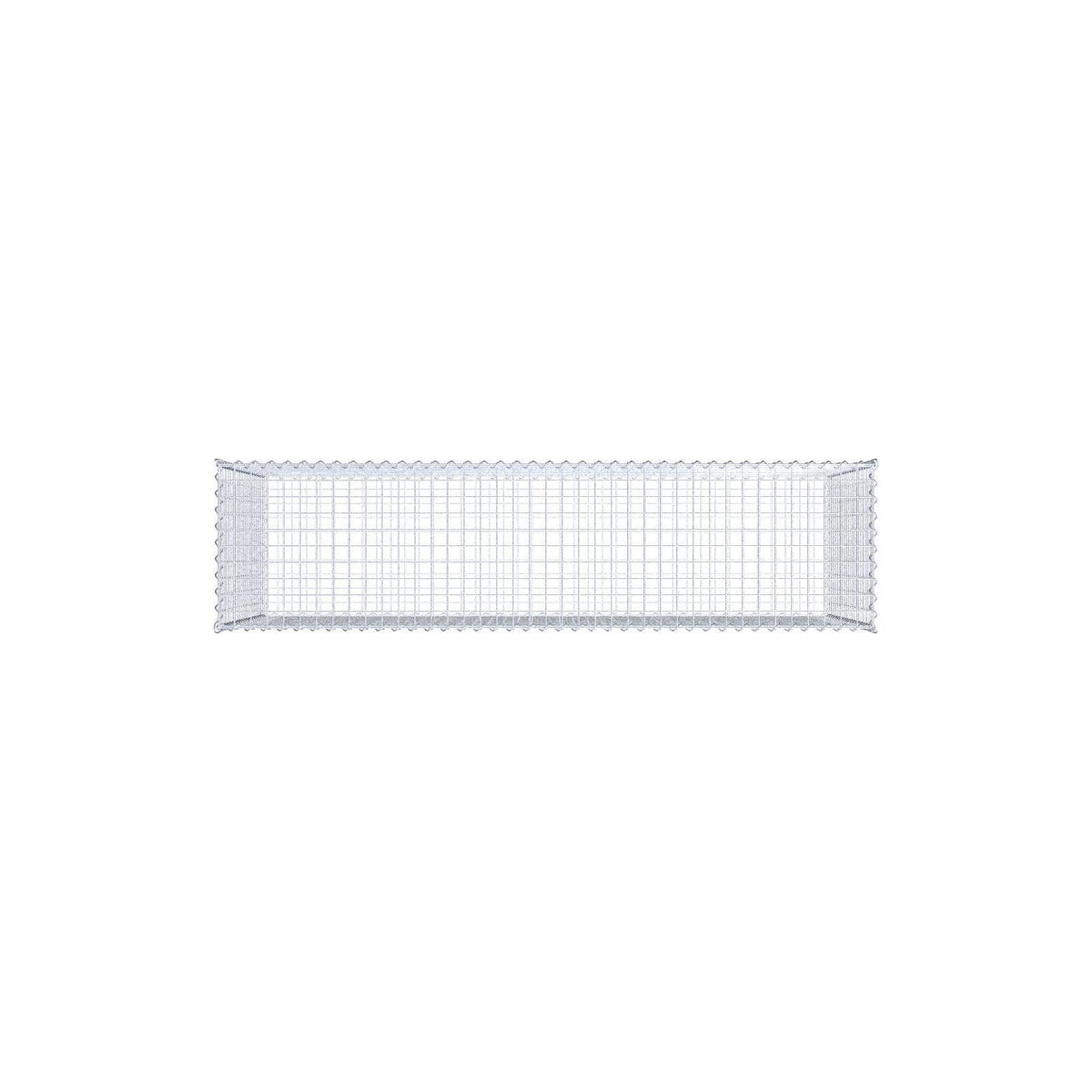 Gabion 200 cm x 100 cm x 50 cm (L x H x D), maskestørrelse 5 cm x 5 cm, spiral