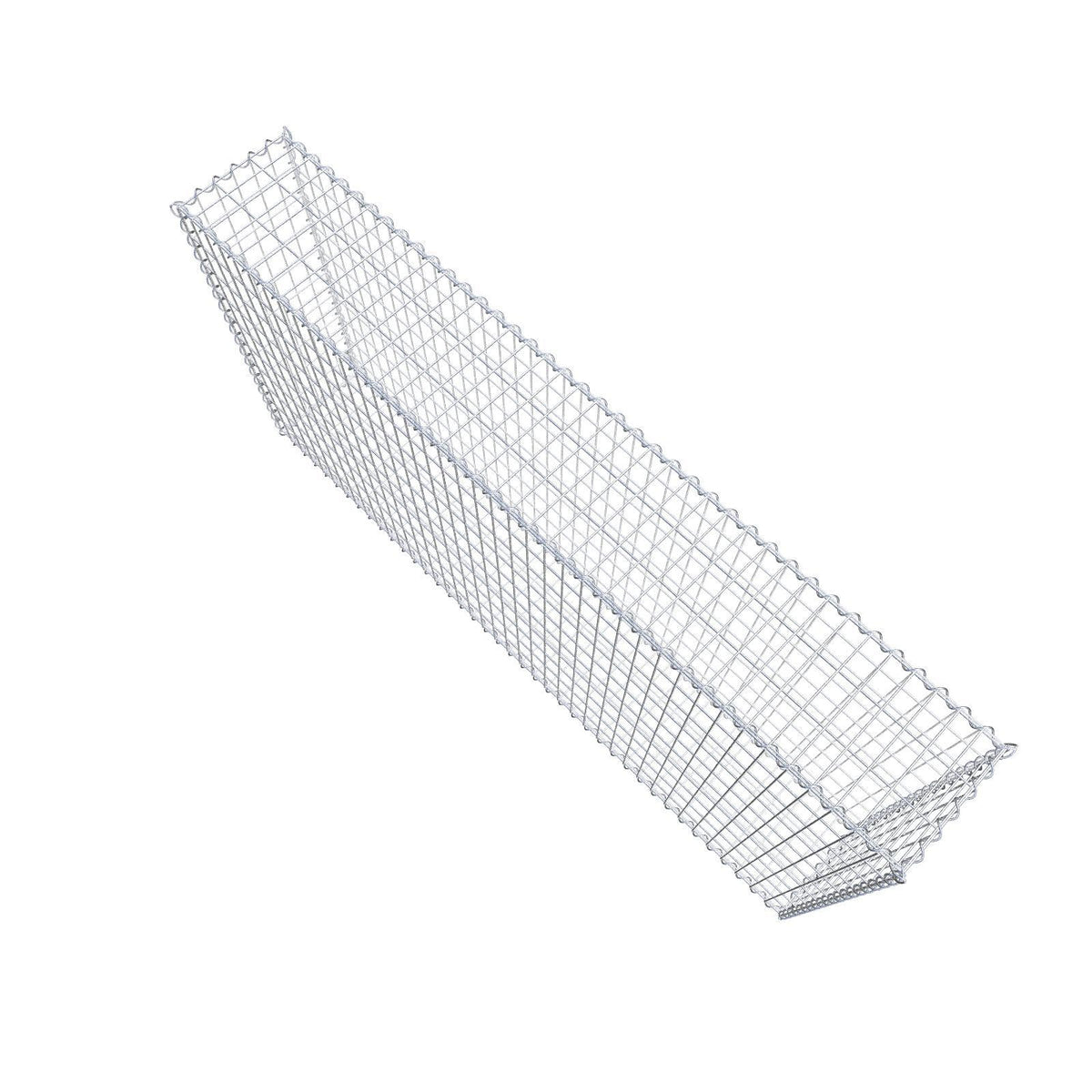 Gabbione 200 cm x 100 cm x 30 cm (L x H x P), maglia 5 cm x 10 cm, spirale