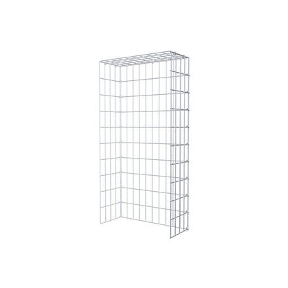 Anbaugabione Typ 4 100 cm x 20 cm x 50 cm (L x H x T), Maschenweite 5 cm x 10 cm, C-Ring