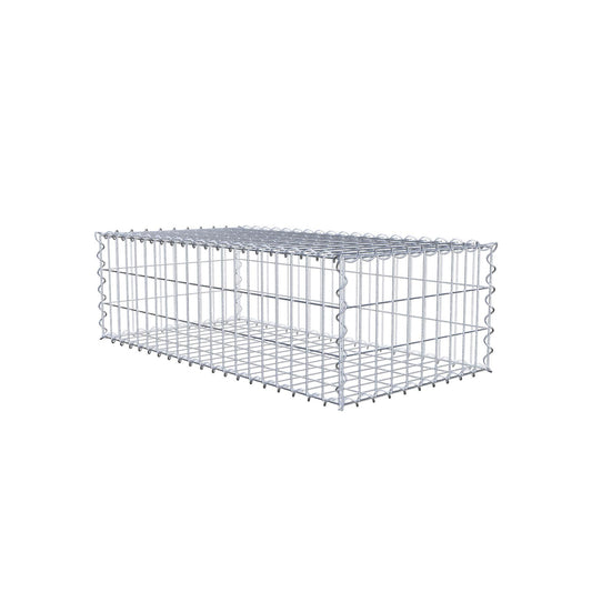 Gabion 100 cm x 30 cm x 50 cm (L x H x D), mesh size 5 cm x 10 cm, spiral