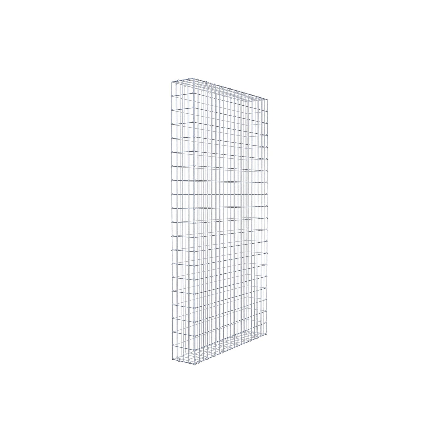 Gabion 200 cm x 100 cm x 20 cm (L x H x P), mailles 5 cm x 10 cm, anneau en C