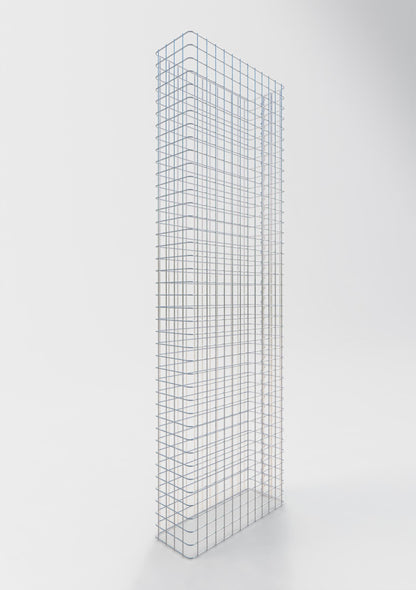 Valla de gaviones longitud 62 cm, altura 160 cm, profundidad 22 cm, malla 5 x 5 cm