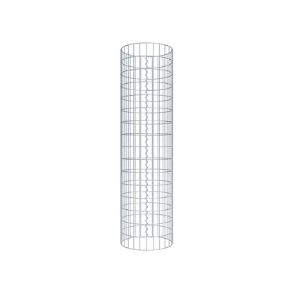 Colonna gabbionata rotonda 42 cm di diametro, 160 cm di altezza, maglia 5 cm x 10 cm