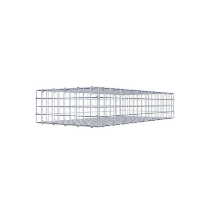 Gabbione 100 cm x 20 cm x 50 cm (L x H x P), maglia 5 cm x 5 cm, anello a C