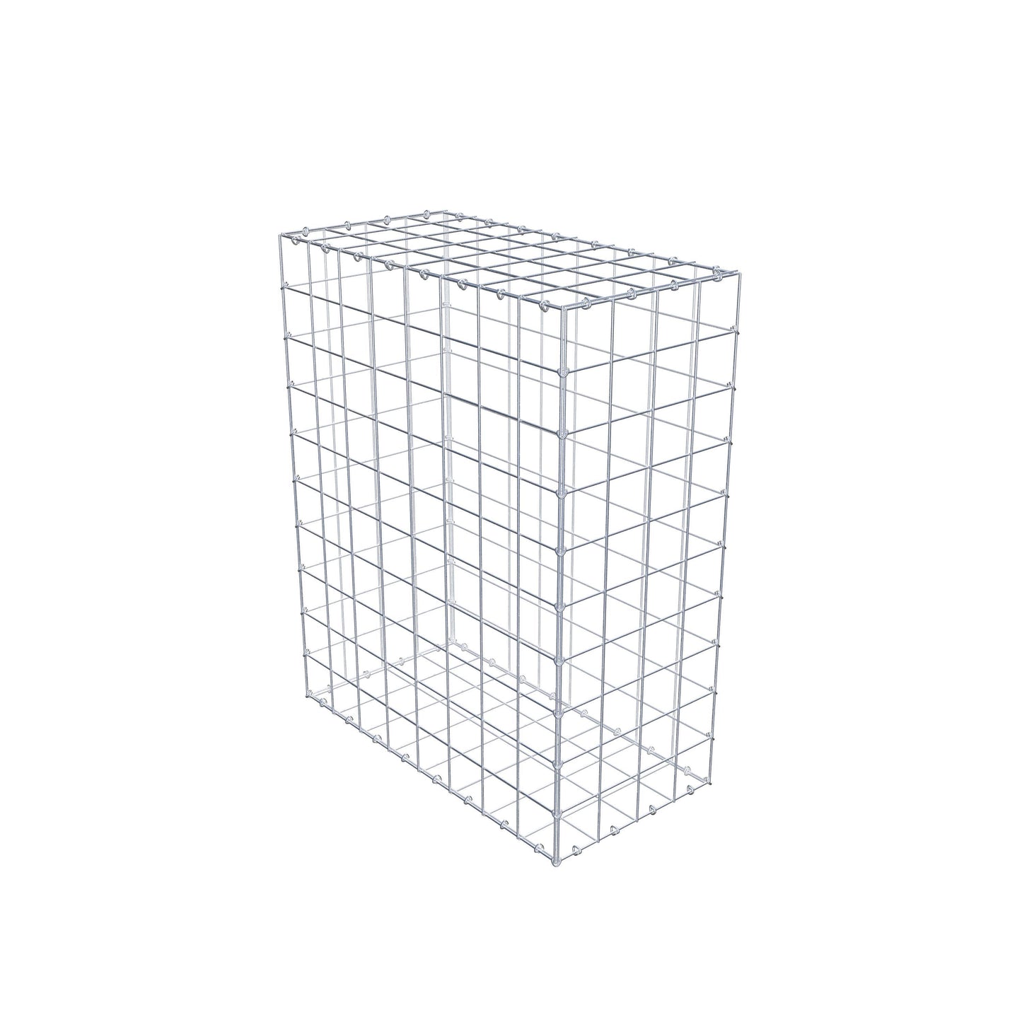 Gabion 100 cm x 80 cm x 40 cm (L x H x D), mesh size 10 cm x 10 cm, C-ring
