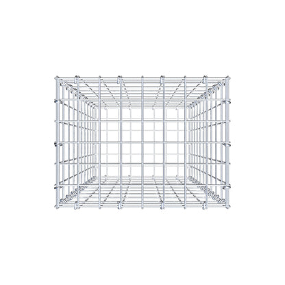 Schanskorf 100 cm x 40 cm x 30 cm (L x H x D), maaswijdte 5 cm x 10 cm, C-ring