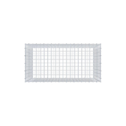 Gavión 100 cm x 70 cm x 50 cm (L x A x P), luz de malla 5 cm x 5 cm, anillo en C