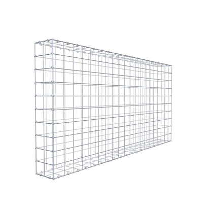Gavión 200 cm x 100 cm x 20 cm (L x A x P), malla 10 cm x 10 cm, anillo en C